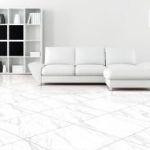 black and white minimalist living room - rendering